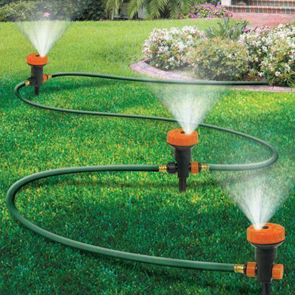 3 in 1 Portable Garden Sprinkler System with 5 Spray Settings